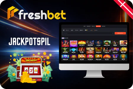 FreshBet jackpotspil på desktop