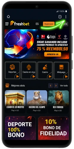 Página de inicio de FreshBet Casino