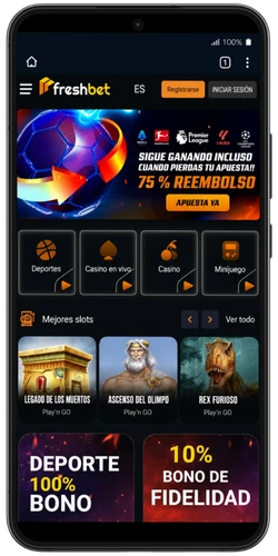 Página principal de FreshBet Casino